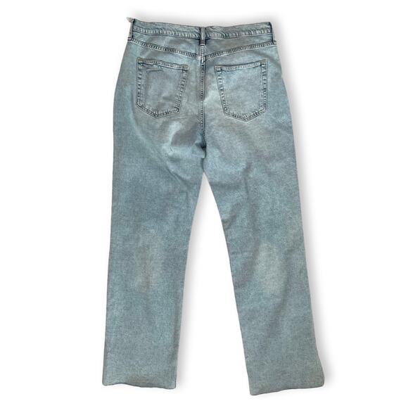 Gap Wide-Leg Distressed Jeans | Tall 31/12 | Light Wash | NWT - Picture 2 of 10